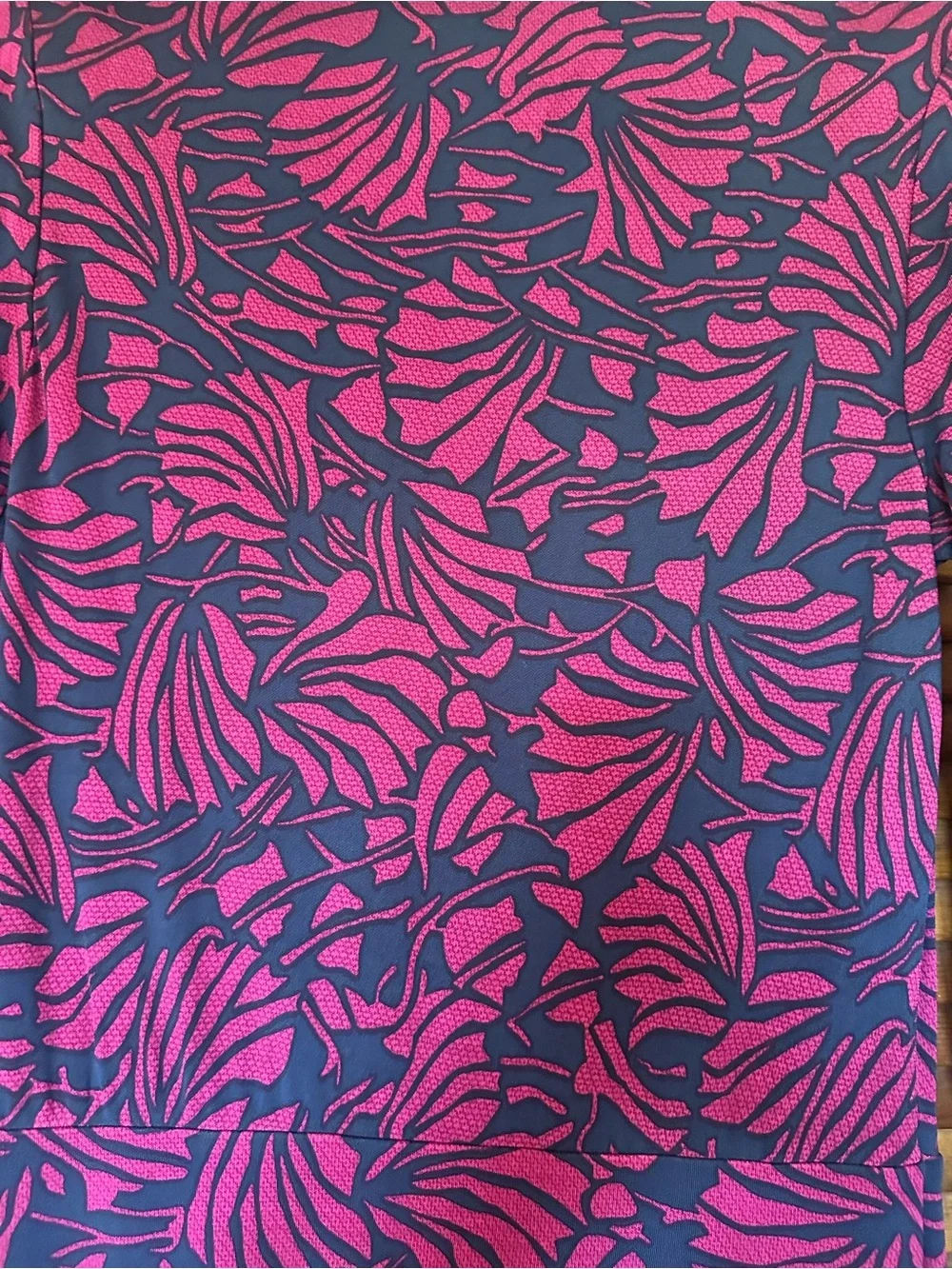 Tory Burch Etta Blouson Midi Dress in Berry and Navy Floral size medium